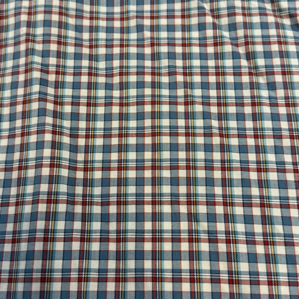 LL‎ Bean Traditional Fit Plaid Button Down Shirt Mens XXL Tall Cotton Blue Red - Picture 4 of 7